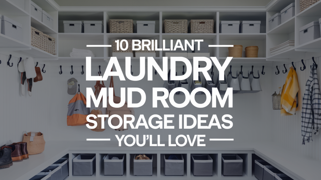 organized laundry mud room